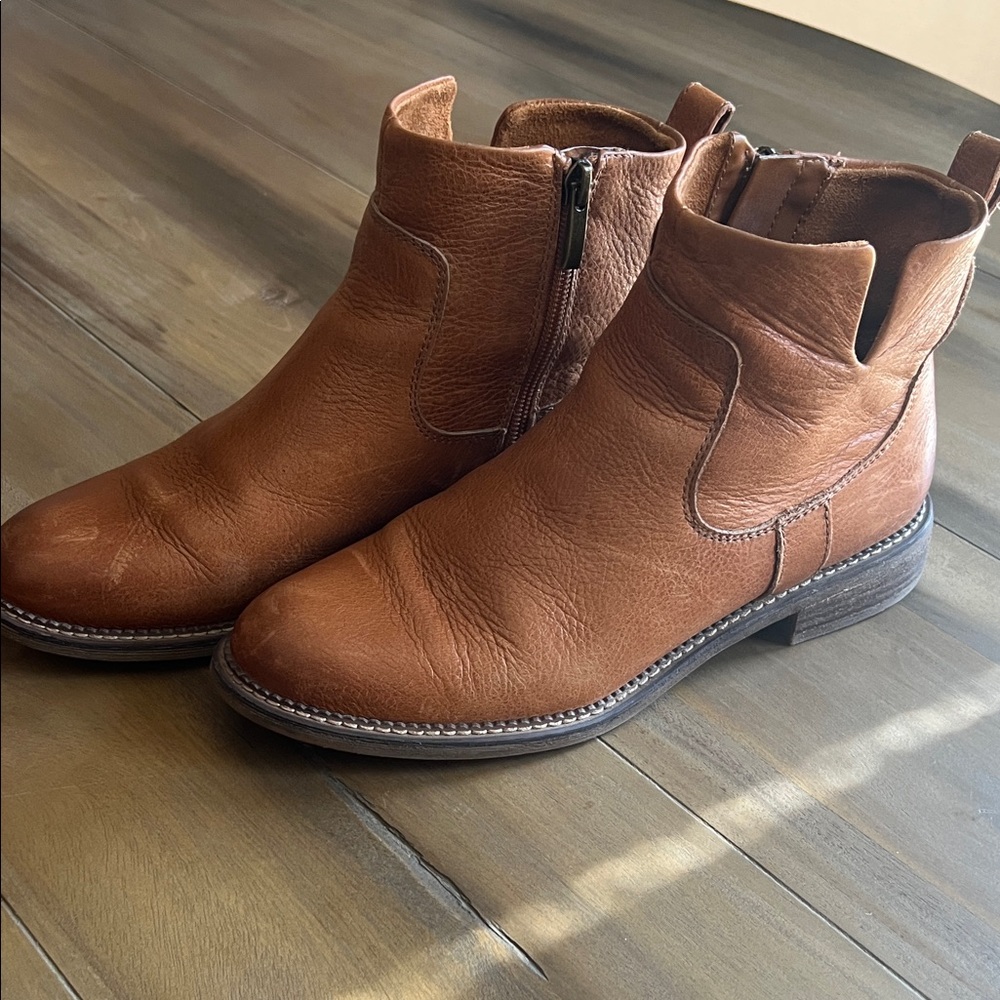 Franco Sarto Leather Ankle Boots